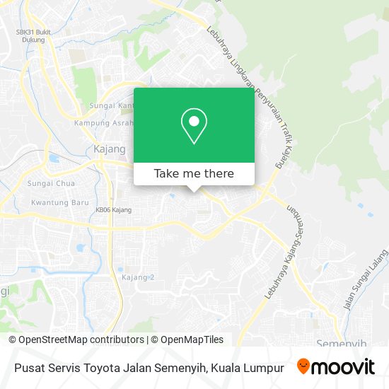 Pusat Servis Toyota Jalan Semenyih map