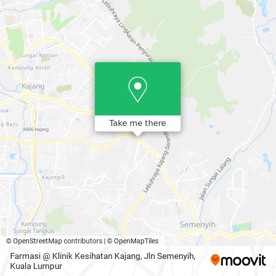 如何坐公交 捷运和轻快铁或火车去hulu Langat的farmasi Klinik Kesihatan Kajang Jln Semenyih