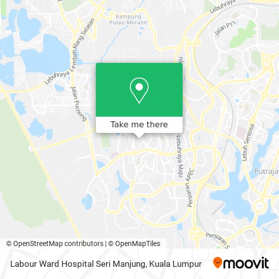 Labour Ward Hospital Seri Manjung map