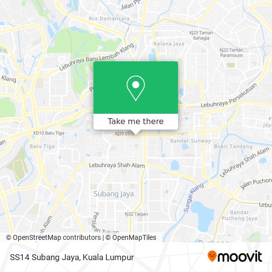 Peta SS14 Subang Jaya