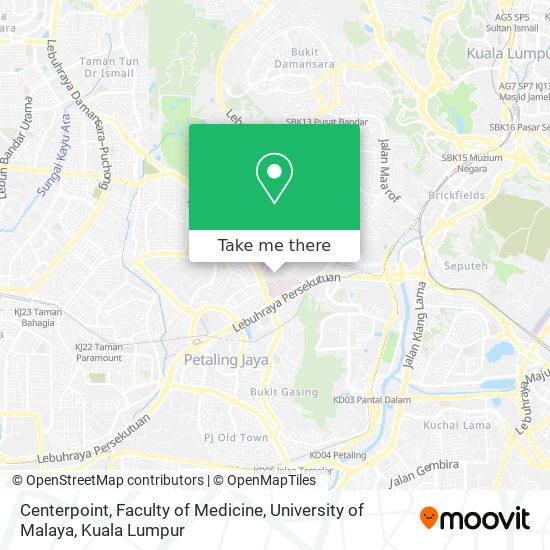 Centerpoint, Faculty of Medicine, University of Malaya map