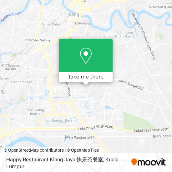 Peta Happy Restaurant Klang Jaya 快乐茶餐室