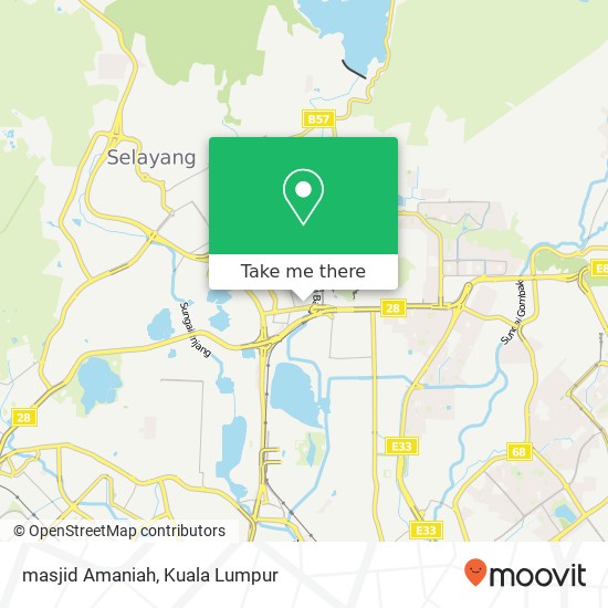 Peta masjid Amaniah