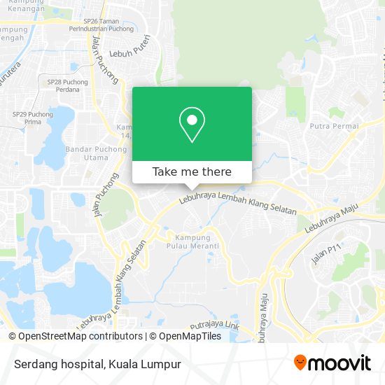 Peta Serdang hospital