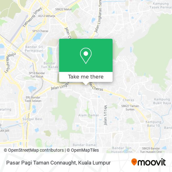 Pasar Pagi Taman Connaught map