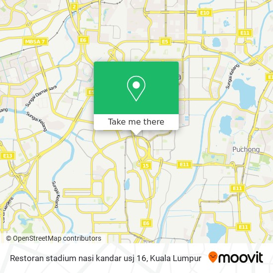 Restoran stadium nasi kandar usj 16 map