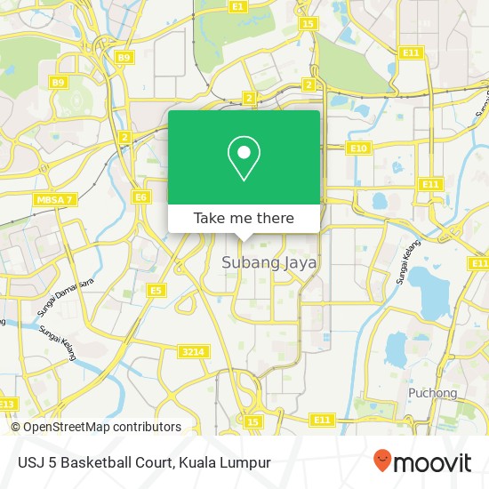 USJ 5 Basketball Court map