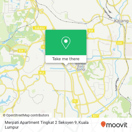 Merpati Apartment Tingkat 2 Seksyen 9 map