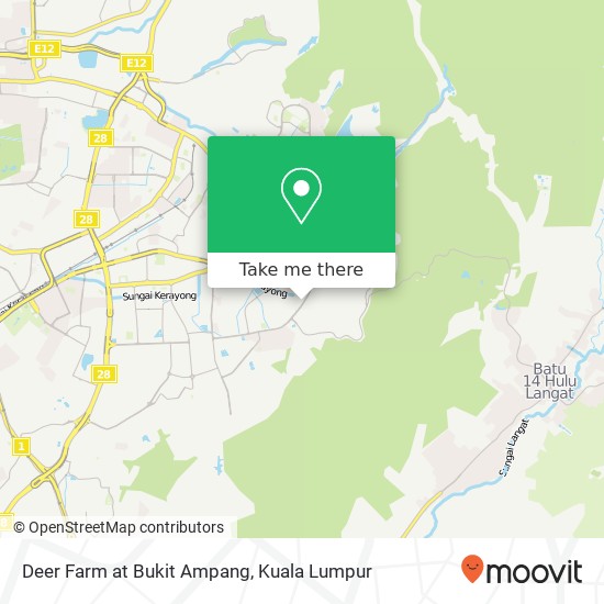 Deer Farm at Bukit Ampang map