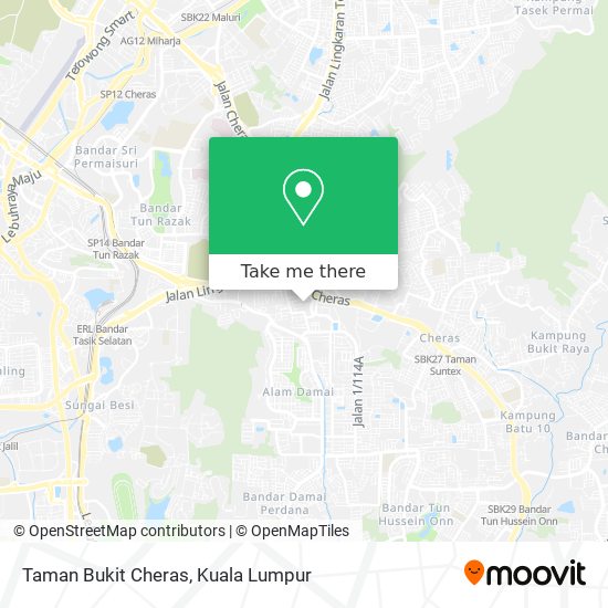 Taman Bukit Cheras map