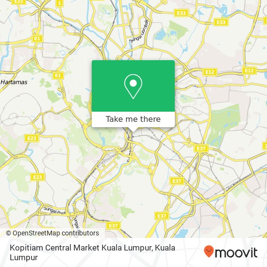 Peta Kopitiam Central Market Kuala Lumpur