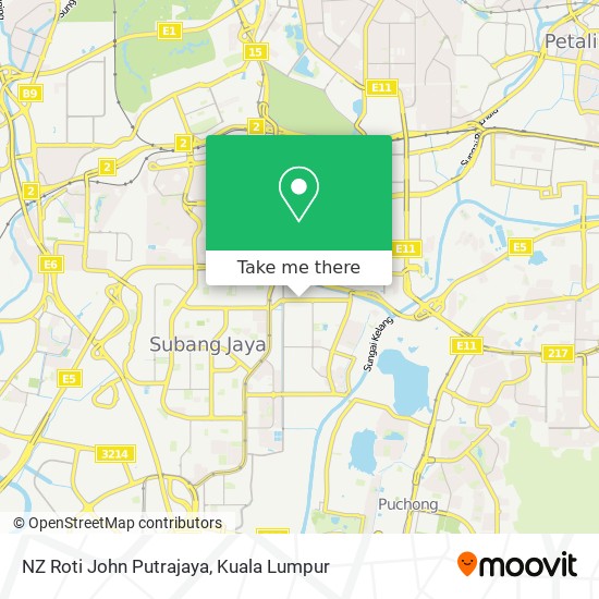 NZ Roti John Putrajaya map