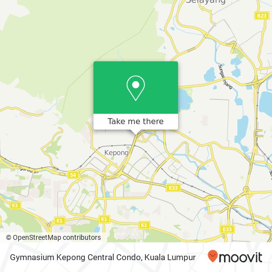 Peta Gymnasium Kepong Central Condo