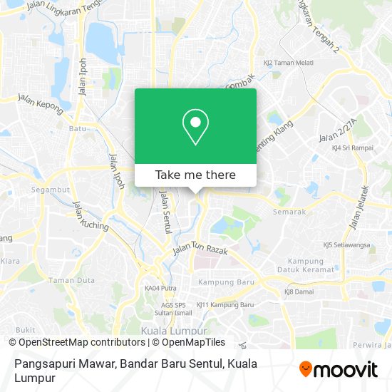 Pangsapuri Mawar, Bandar Baru Sentul map