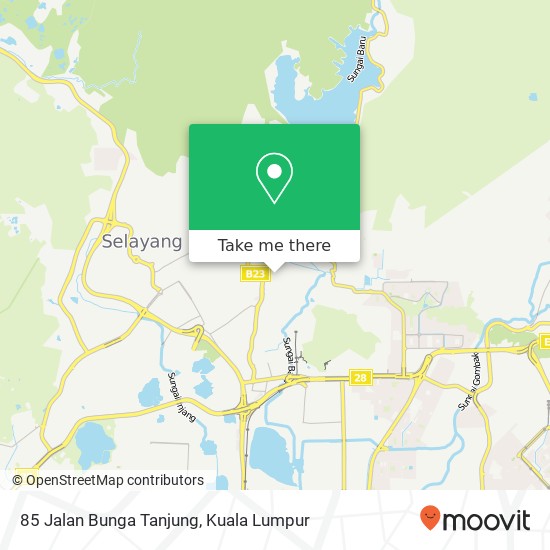 Peta 85 Jalan Bunga Tanjung