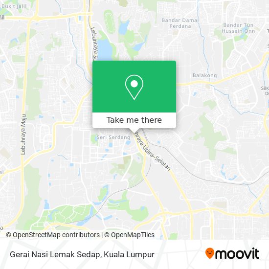 Gerai Nasi Lemak Sedap map