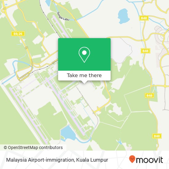 Malaysia Airport-immigration map