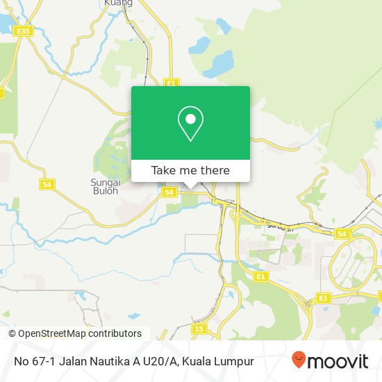 No 67-1 Jalan Nautika A U20/A map