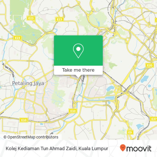 Kolej Kediaman Tun Ahmad Zaidi map