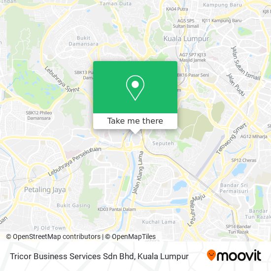 Peta Tricor Business Services Sdn Bhd