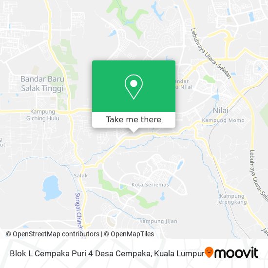 Blok L Cempaka Puri 4 Desa Cempaka map