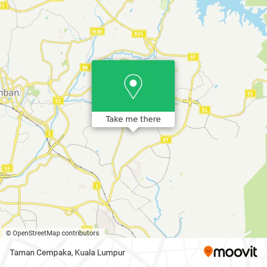 Taman Cempaka map