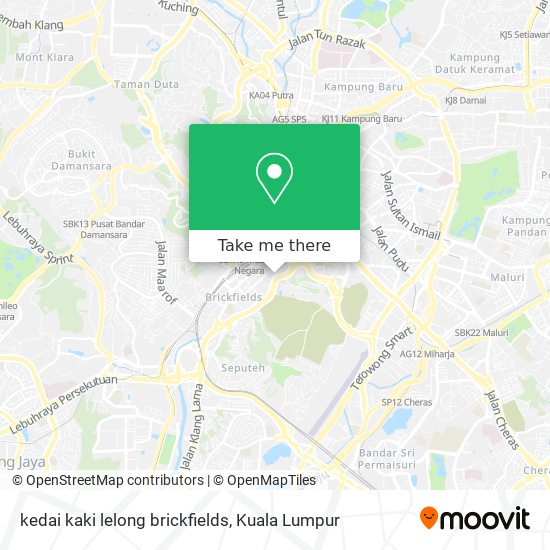 kedai kaki lelong brickfields map