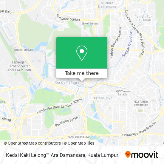 Peta Kedai Kaki Lelong™ Ara Damansara