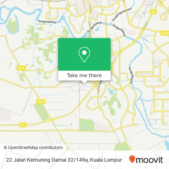 Peta 22 Jalan Kemuning Damai 32 / 149a