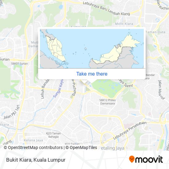 Bukit Kiara map