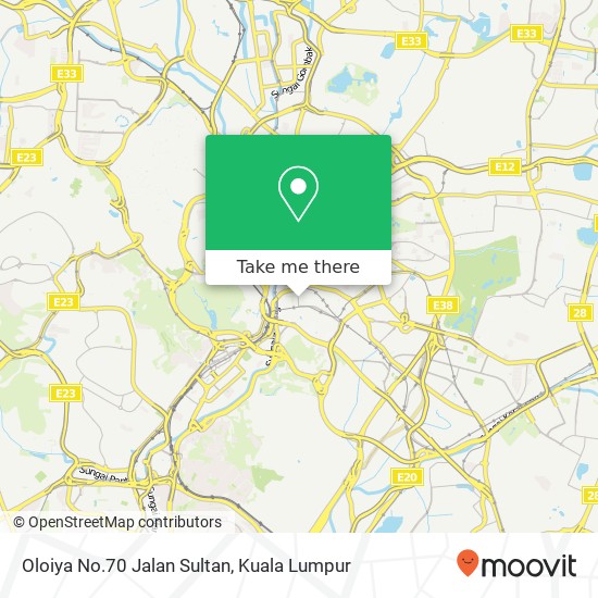 Peta Oloiya No.70 Jalan Sultan