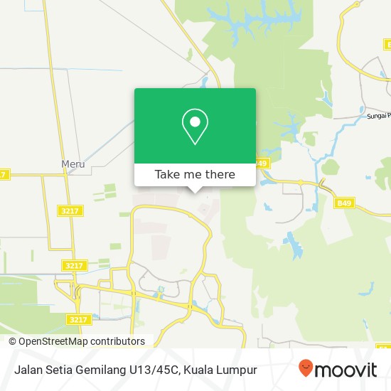 Jalan Setia Gemilang U13/45C map