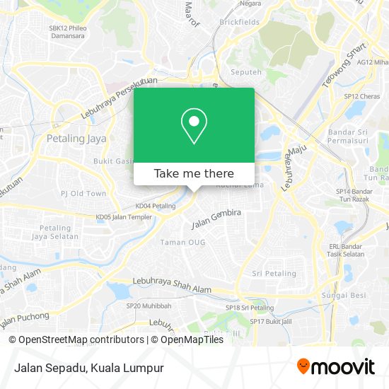 Jalan Sepadu map