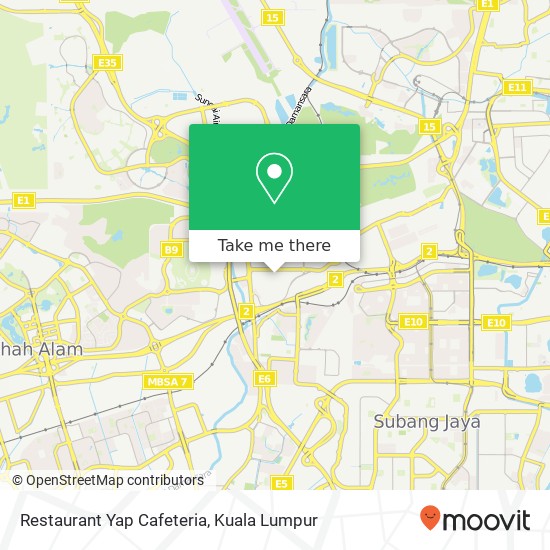 Restaurant Yap Cafeteria map