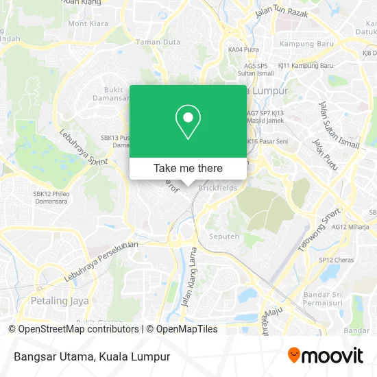 Bangsar Utama map