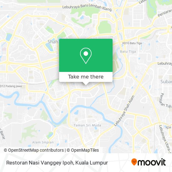 Restoran Nasi Vanggey Ipoh map