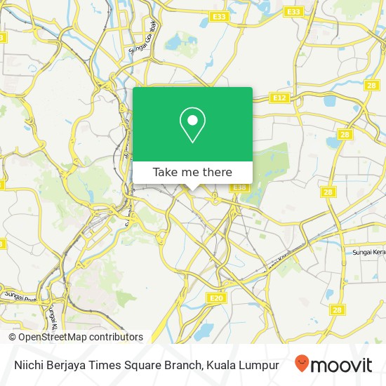 Niichi Berjaya Times Square Branch map