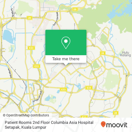 Patient Rooms 2nd Floor Columbia Asia Hospital Setapak map