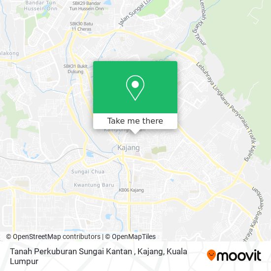 Peta Tanah Perkuburan Sungai Kantan , Kajang