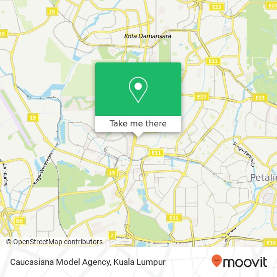 Caucasiana Model Agency map