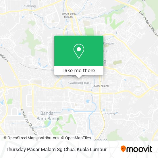 Thursday Pasar Malam Sg Chua map