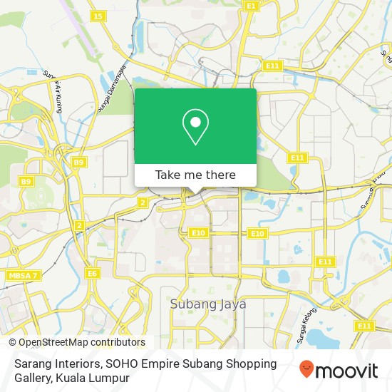 Sarang Interiors, SOHO Empire Subang Shopping Gallery map