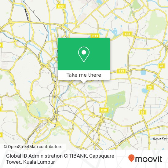 Global ID Administration CITIBANK, Capsquare Tower, map
