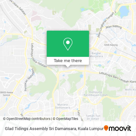Glad Tidings Assembly Sri Damansara map