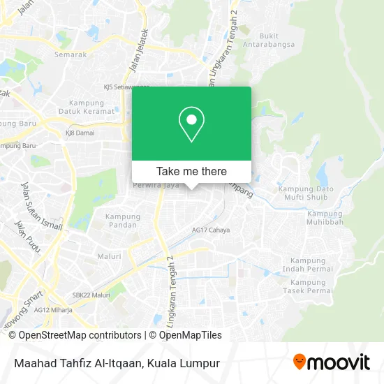 Maahad Tahfiz Al-Itqaan map