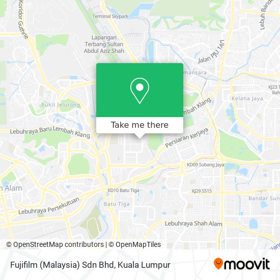 Peta Fujifilm (Malaysia) Sdn Bhd