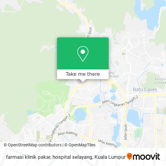 farmasi klinik pakar, hospital selayang map