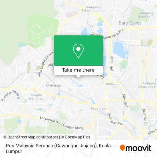 Pos Malaysia Serahan (Cawangan Jinjang) map