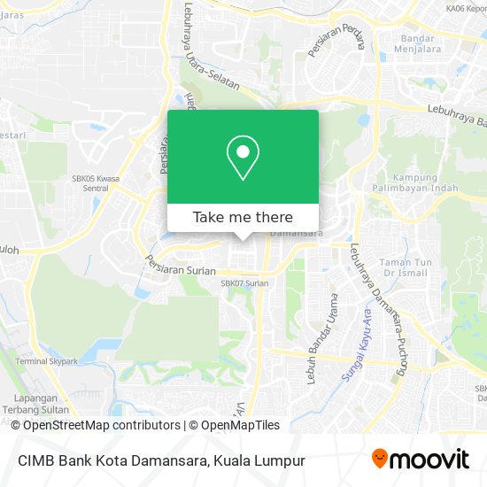 Peta CIMB Bank Kota Damansara