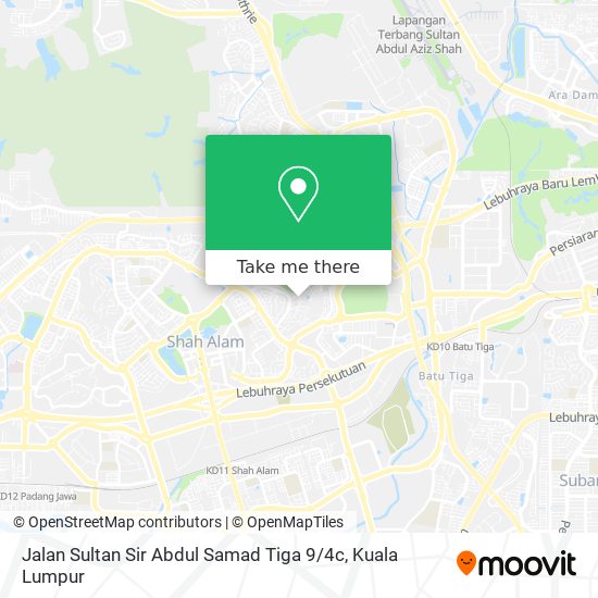 Jalan Sultan Sir Abdul Samad Tiga 9 / 4c map